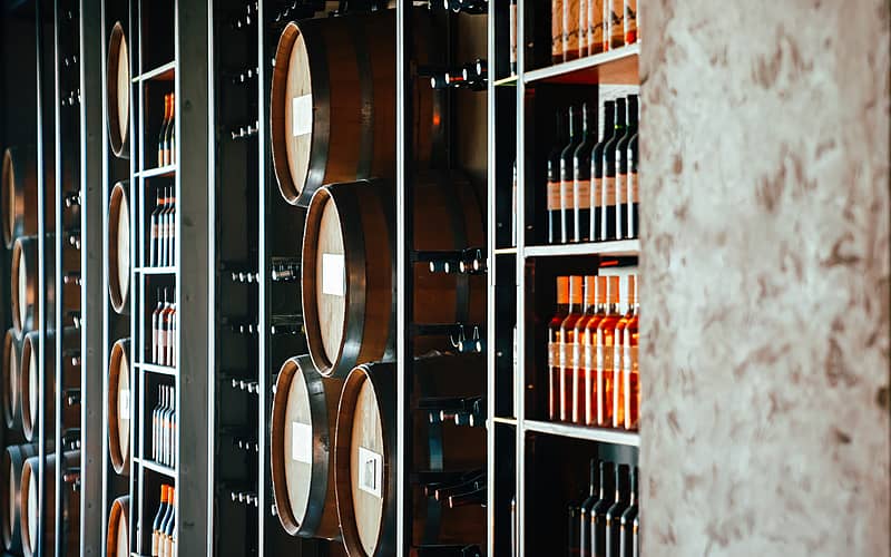 wine cellar for business to age and store it's product