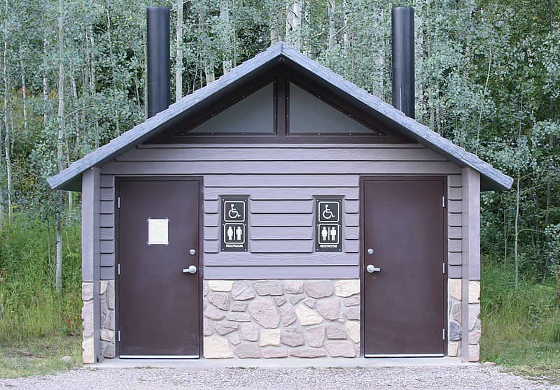 Bathhouse at campground