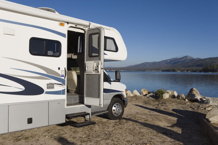 RV by the water