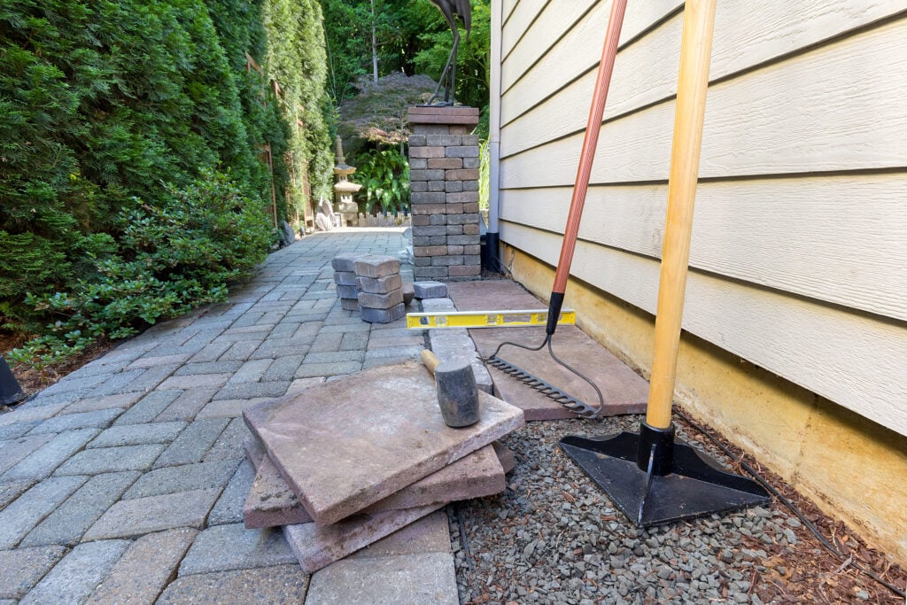 tools for landscapers to do hardscaping 